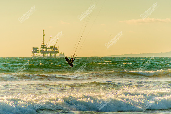 Huntington Beach windsurfers