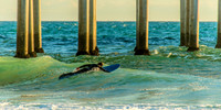 Huntington Beach windsurfers