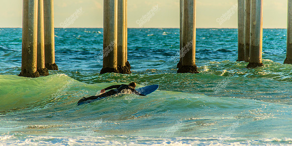 Huntington Beach windsurfers