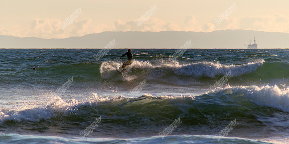 Huntington Beach windsurfers