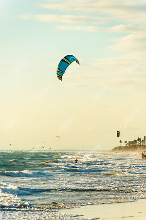 Huntington Beach windsurfers