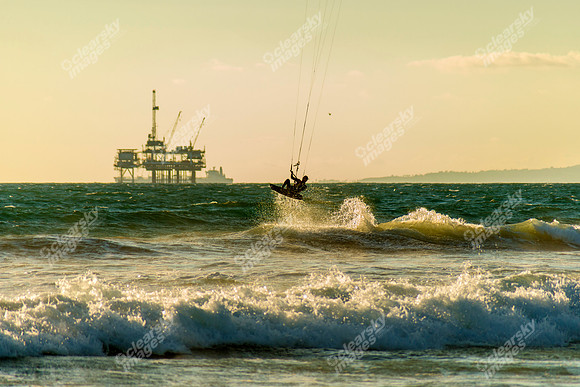 Huntington Beach windsurfers