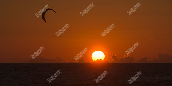 Huntington Beach windsurfers