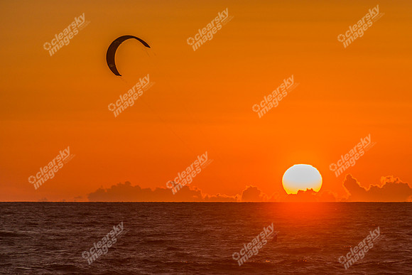 Huntington Beach windsurfers