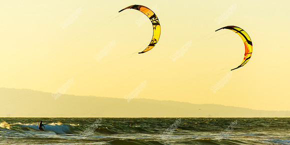 Huntington Beach windsurfers