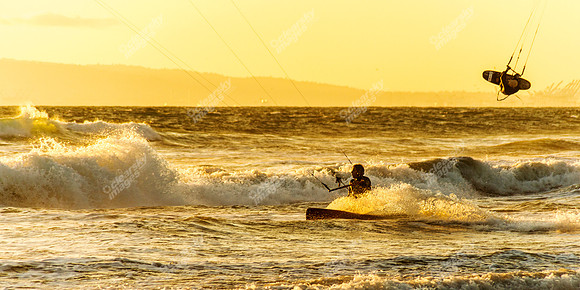 Huntington Beach windsurfers