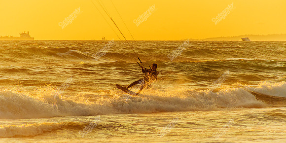 Huntington Beach windsurfers