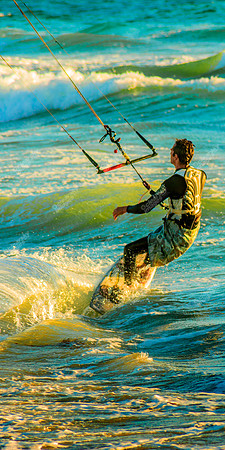Huntington Beach windsurfers