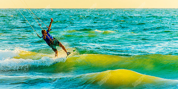 Huntington Beach windsurfers