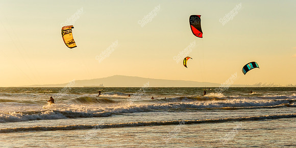 Huntington Beach windsurfers