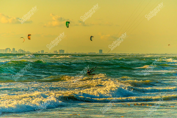 Huntington Beach windsurfers