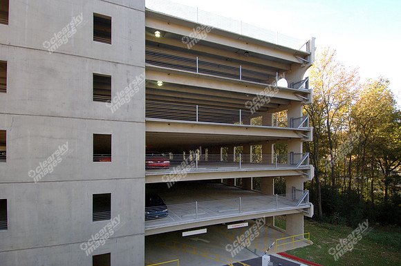 Clear Sky Images showcases the parking deck on the campus of University of Georgia.